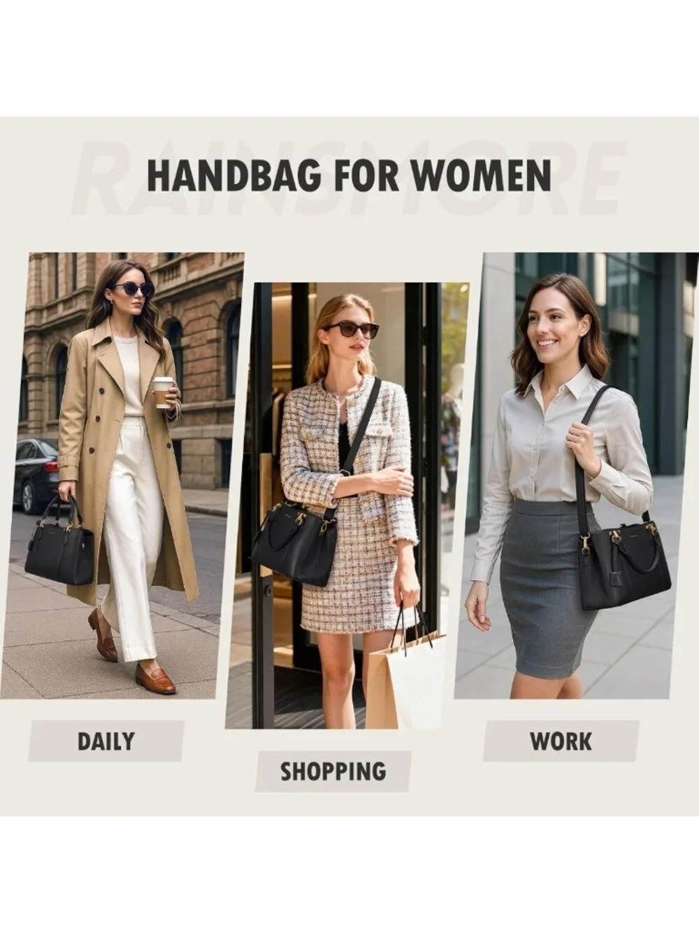 Waterproof Satchel Handbag for Women | Stylish Travel Purse Fits 11